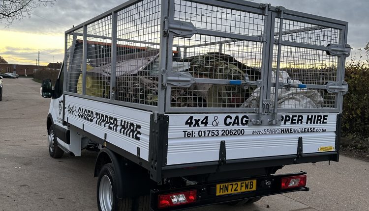 Sparks Caged Tipper Rear View Hire & Lease Heathrow and West London