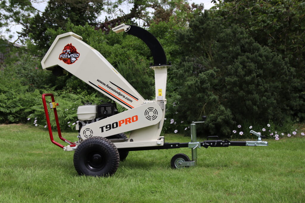 Foxwood-T90-Towed-Pro-Wood-Chipper-for-hire-Llandysul-Ceredigion.Wales