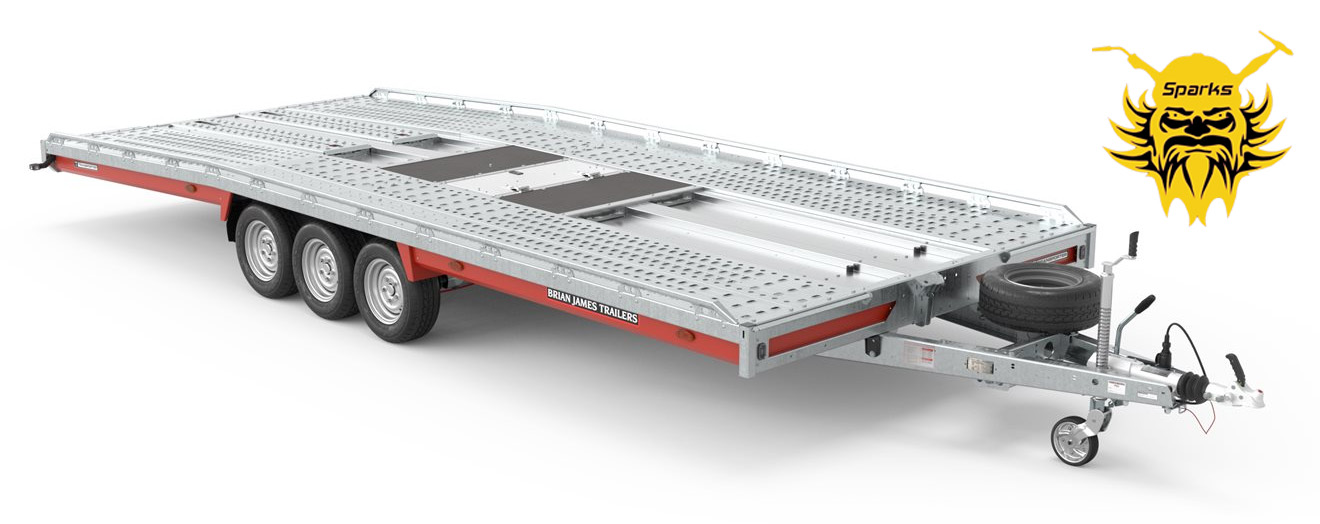 18ft flatbed trailer hire to transport a vehicle